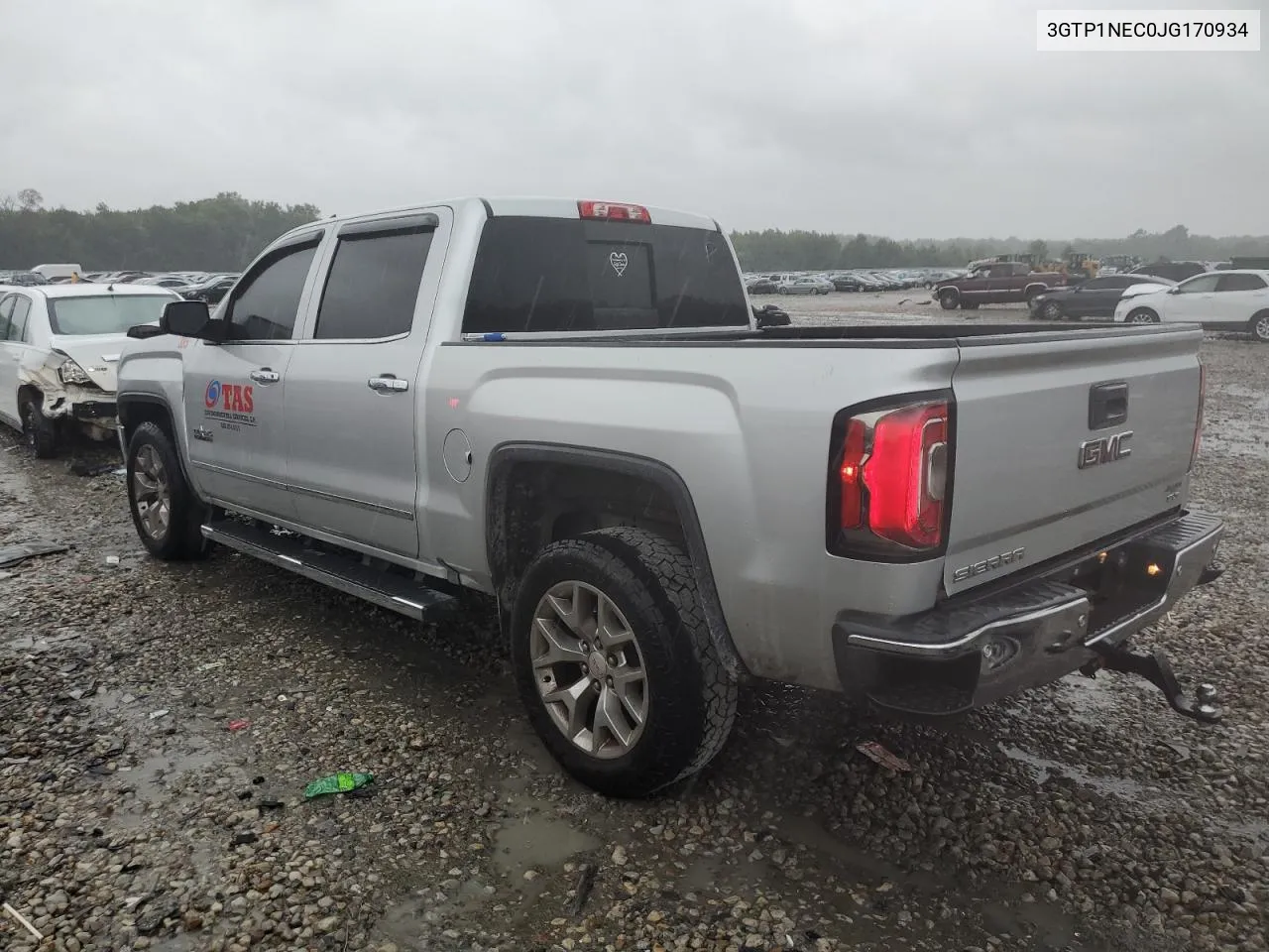 2018 GMC Sierra C1500 Slt VIN: 3GTP1NEC0JG170934 Lot: 71094204