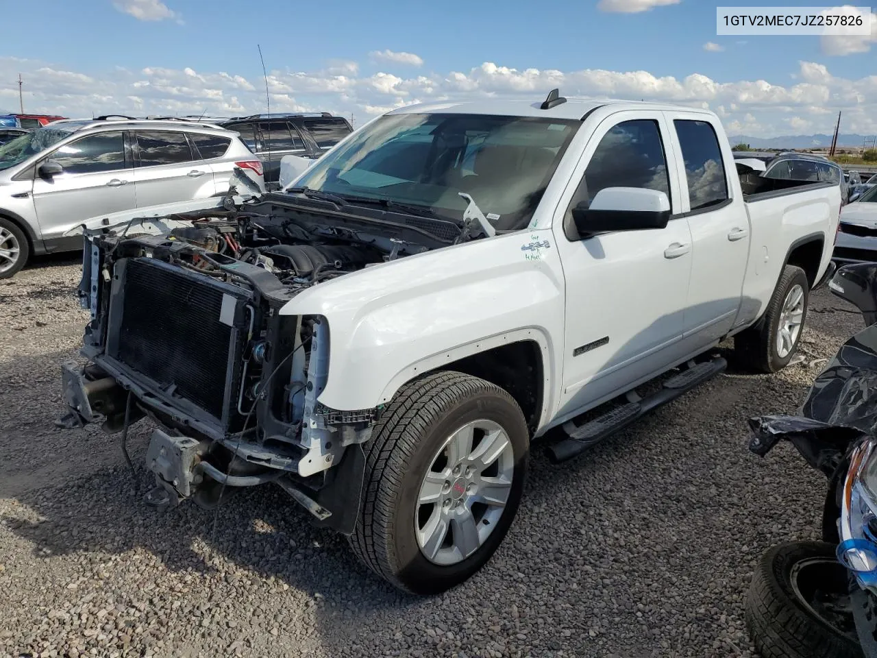 1GTV2MEC7JZ257826 2018 GMC Sierra K1500 Sle