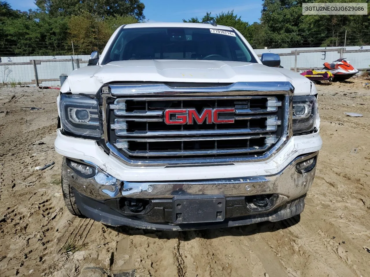 2018 GMC Sierra K1500 Slt VIN: 3GTU2NEC0JG629086 Lot: 71916714