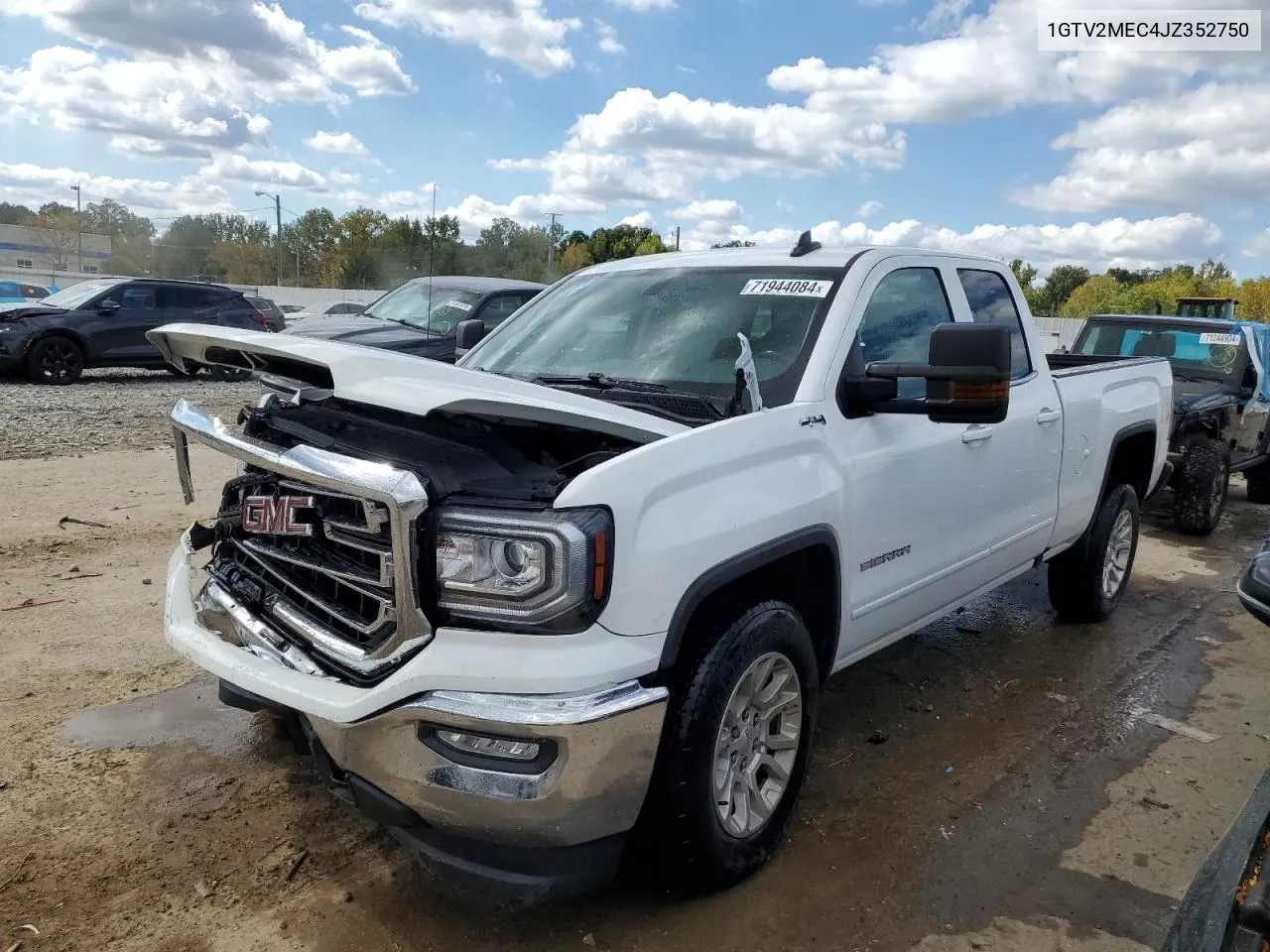 2018 GMC Sierra K1500 Sle VIN: 1GTV2MEC4JZ352750 Lot: 71944084