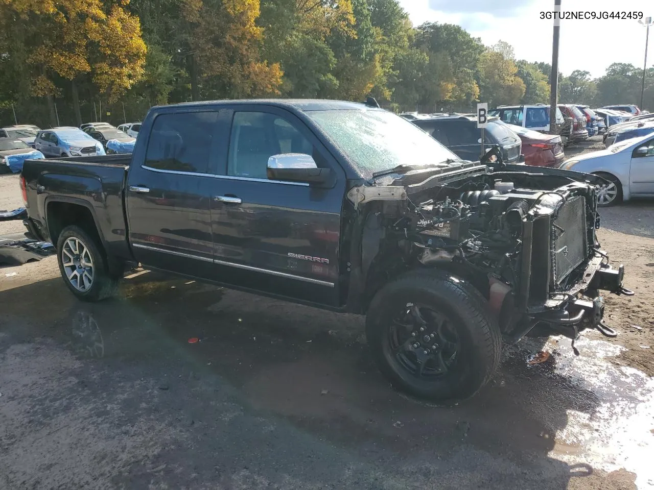 2018 GMC Sierra K1500 Slt VIN: 3GTU2NEC9JG442459 Lot: 72037174