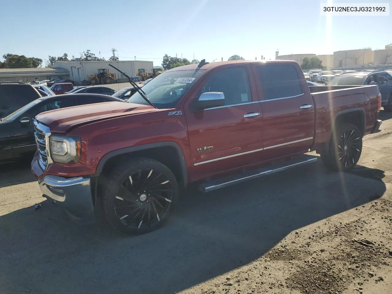 2018 GMC Sierra K1500 Slt VIN: 3GTU2NEC3JG321992 Lot: 72363364