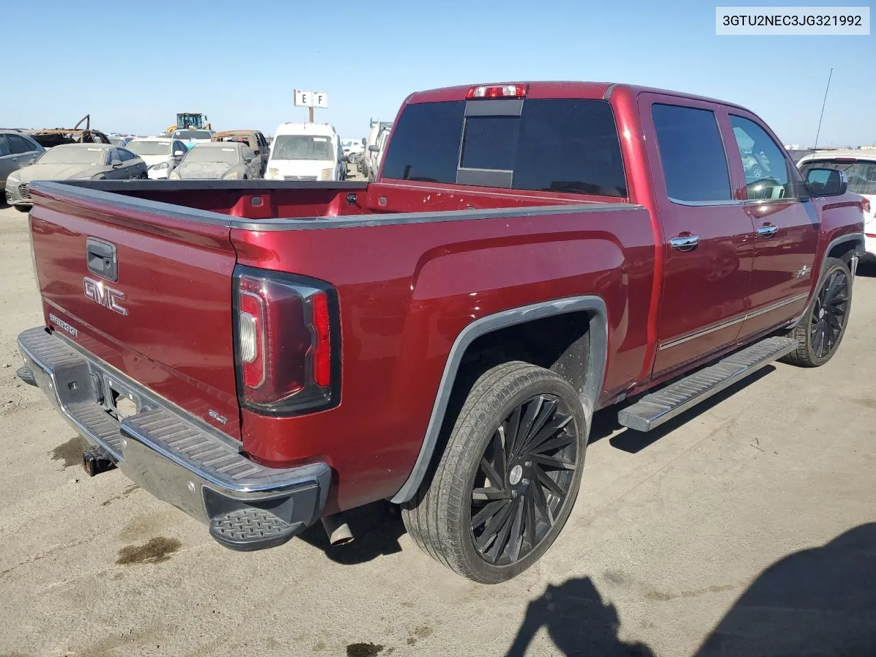 2018 GMC Sierra K1500 Slt VIN: 3GTU2NEC3JG321992 Lot: 72363364