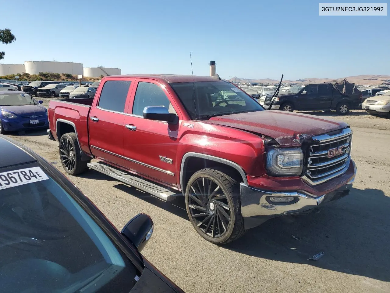 2018 GMC Sierra K1500 Slt VIN: 3GTU2NEC3JG321992 Lot: 72363364