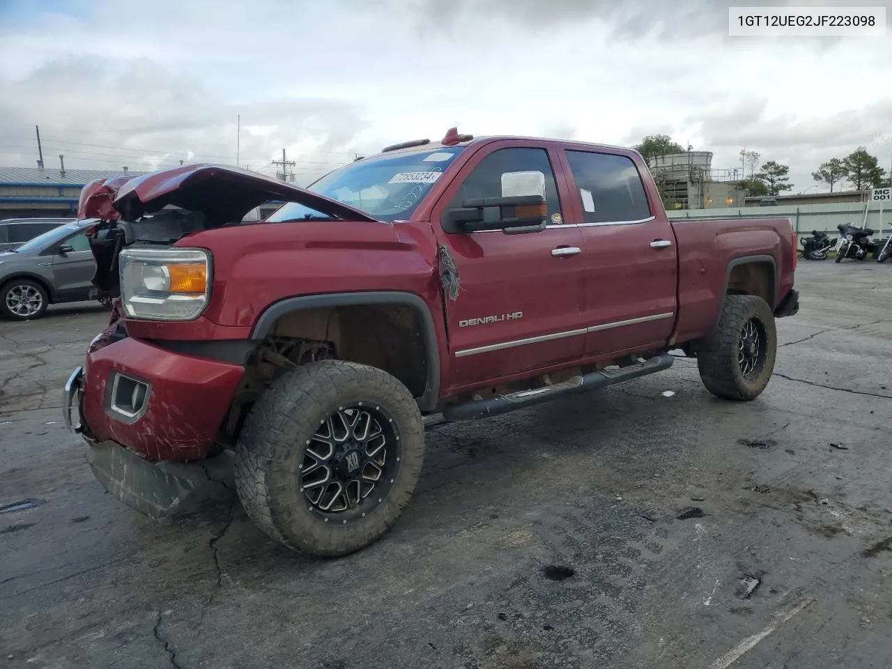 2018 GMC Sierra K2500 Denali VIN: 1GT12UEG2JF223098 Lot: 72853234