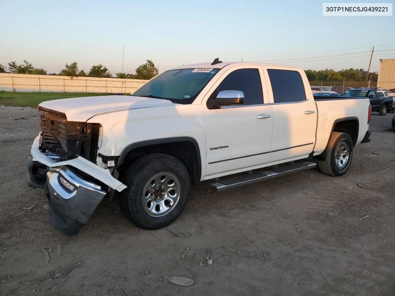 2018 GMC Sierra C1500 Slt VIN: 3GTP1NEC5JG439221 Lot: 73060454