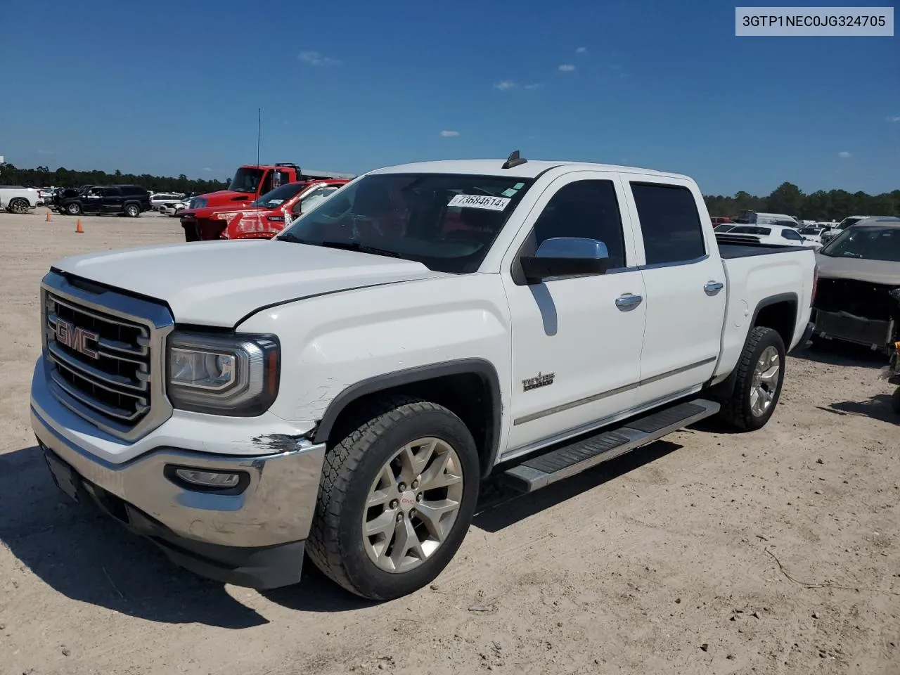 2018 GMC Sierra C1500 Slt VIN: 3GTP1NEC0JG324705 Lot: 73684614