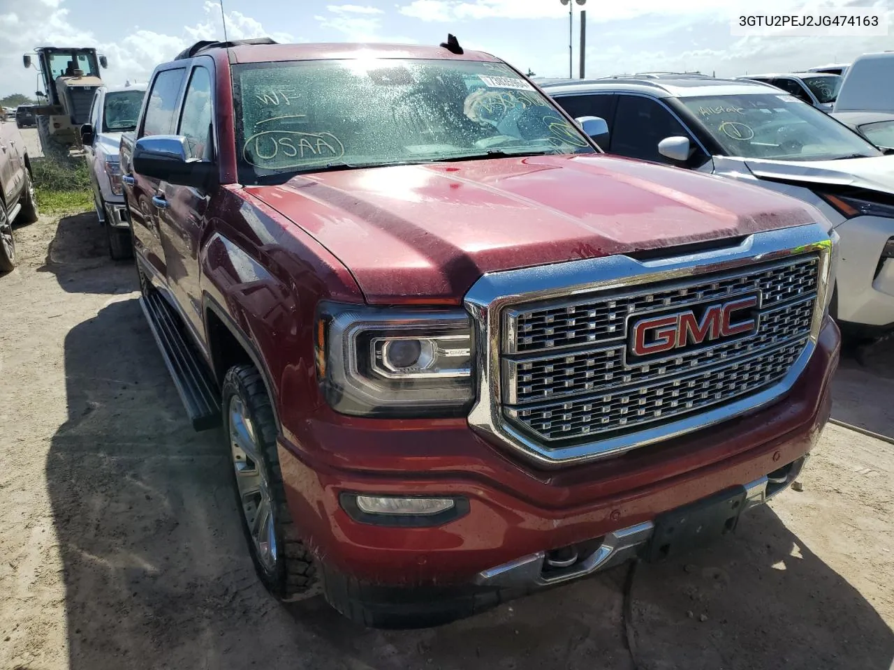 2018 GMC Sierra K1500 Denali VIN: 3GTU2PEJ2JG474163 Lot: 73835964