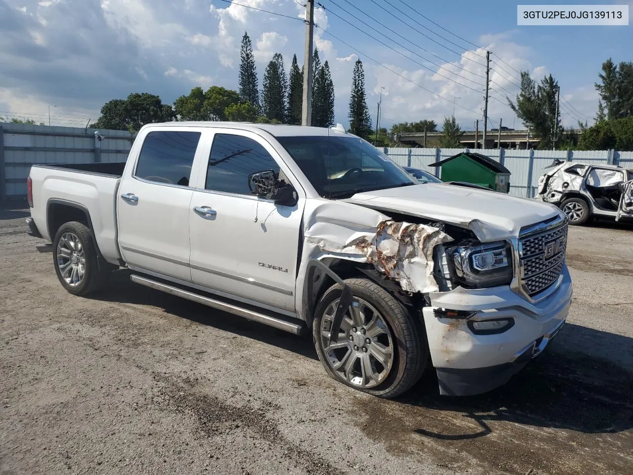 2018 GMC Sierra K1500 Denali VIN: 3GTU2PEJ0JG139113 Lot: 73861224