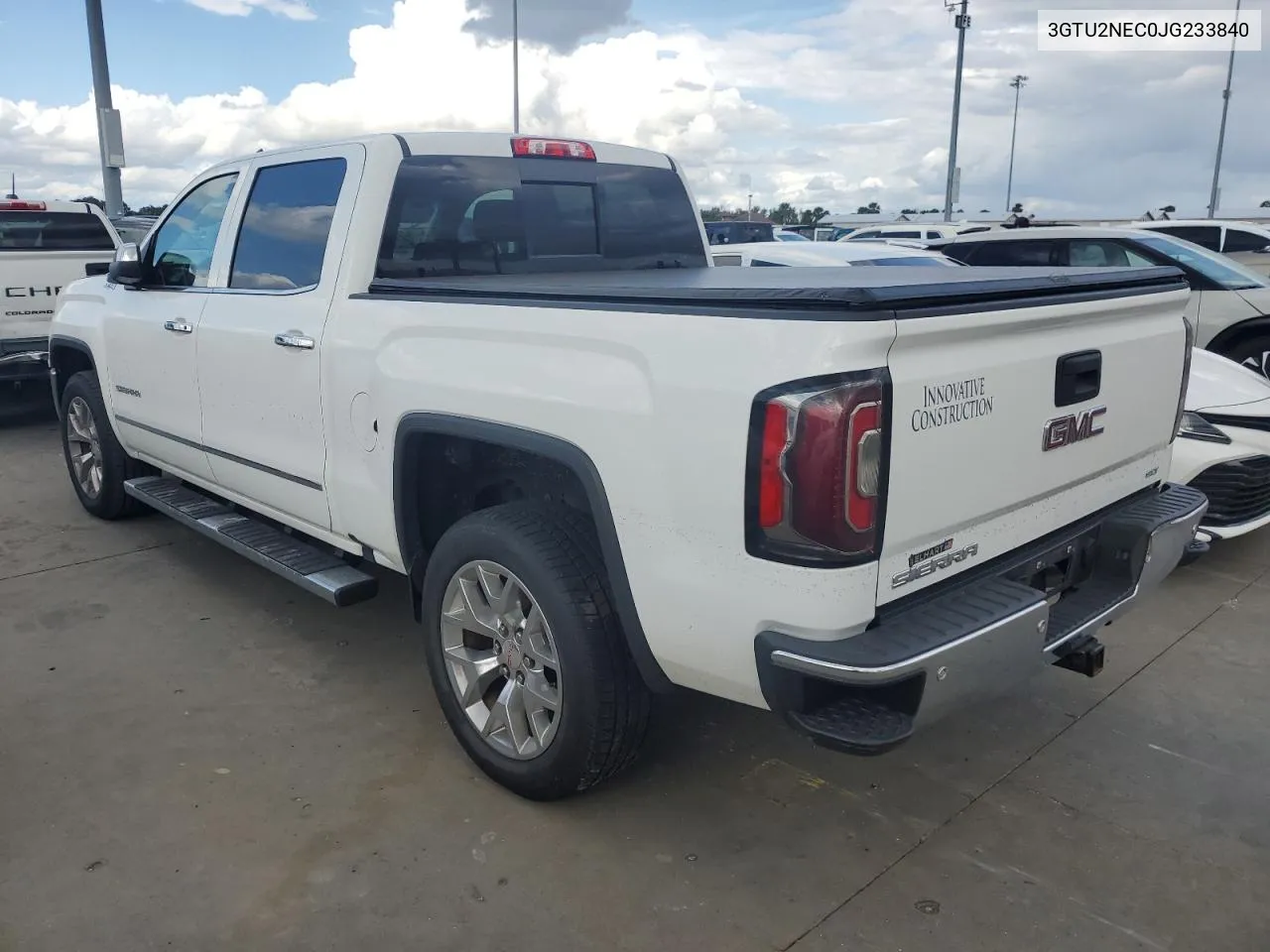 2018 GMC Sierra K1500 Slt VIN: 3GTU2NEC0JG233840 Lot: 74077194