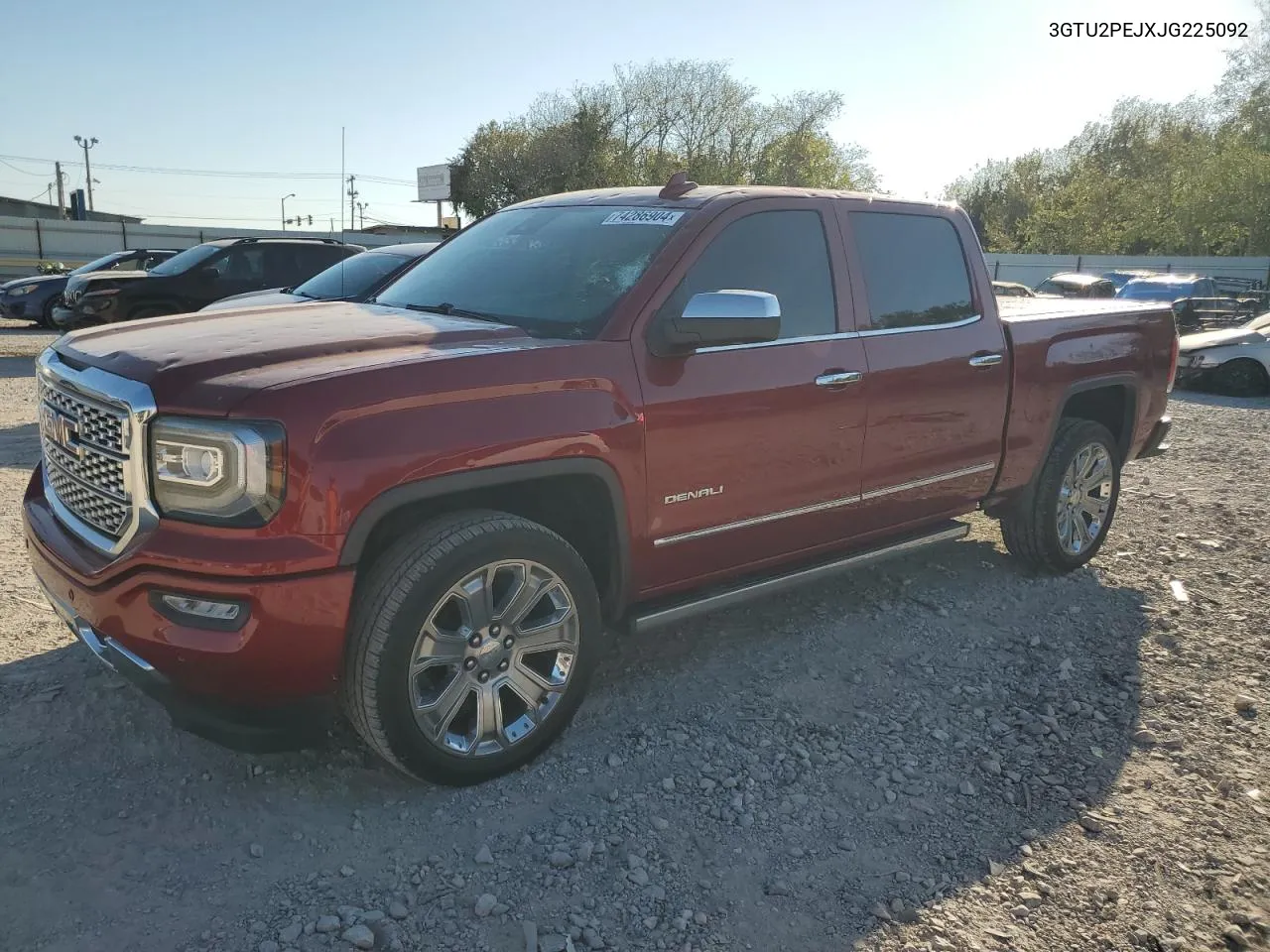 2018 GMC Sierra K1500 Denali VIN: 3GTU2PEJXJG225092 Lot: 74286904