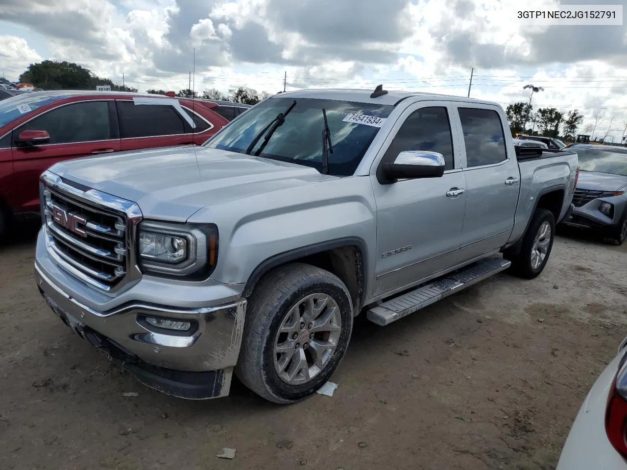 2018 GMC Sierra C1500 Slt VIN: 3GTP1NEC2JG152791 Lot: 74541934