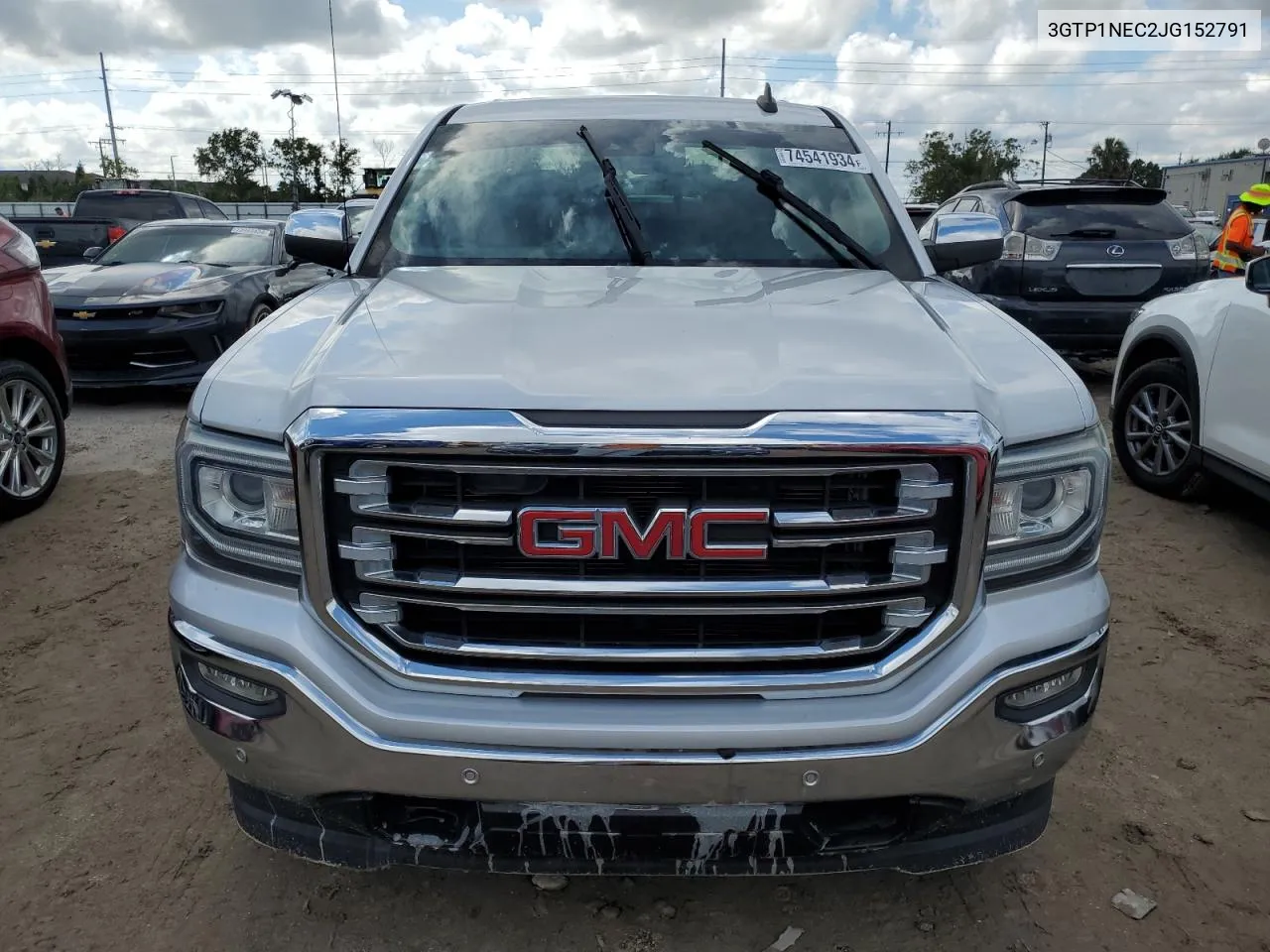 2018 GMC Sierra C1500 Slt VIN: 3GTP1NEC2JG152791 Lot: 74541934