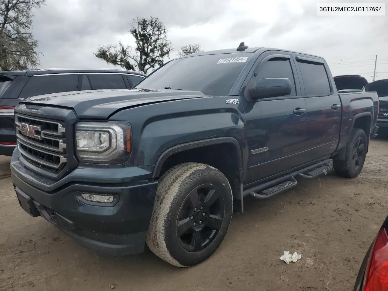 2018 GMC Sierra K1500 Sle VIN: 3GTU2MEC2JG117694 Lot: 74687864