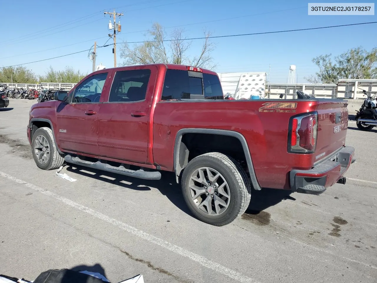 2018 GMC Sierra K1500 Slt VIN: 3GTU2NEC2JG178257 Lot: 74848874