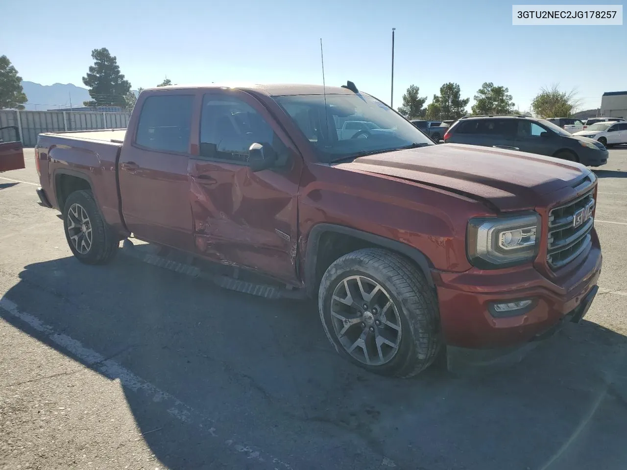 2018 GMC Sierra K1500 Slt VIN: 3GTU2NEC2JG178257 Lot: 74848874