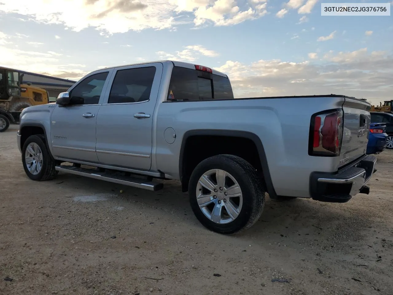 2018 GMC Sierra K1500 Slt VIN: 3GTU2NEC2JG376756 Lot: 75085344