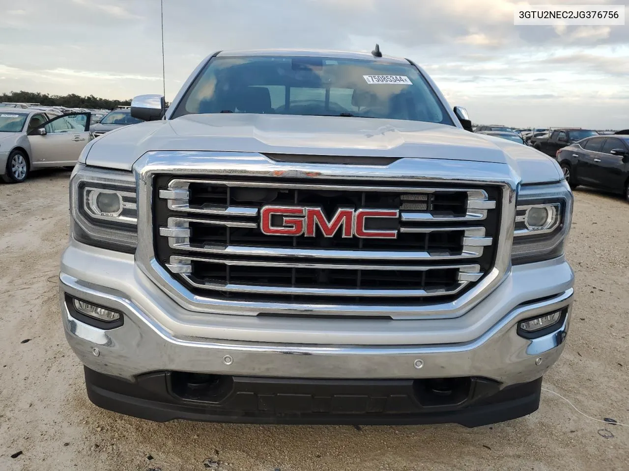 2018 GMC Sierra K1500 Slt VIN: 3GTU2NEC2JG376756 Lot: 75085344