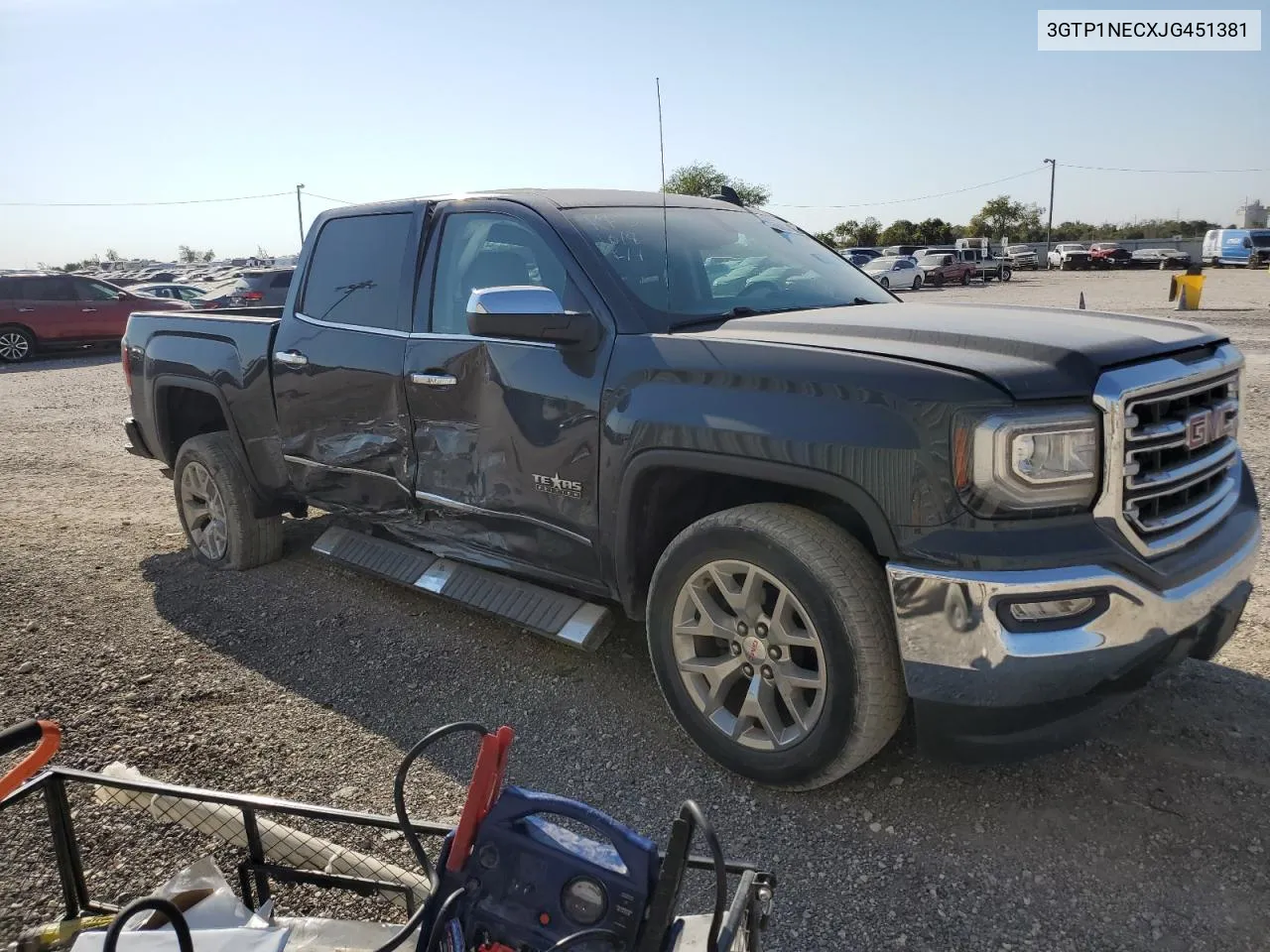 2018 GMC Sierra C1500 Slt VIN: 3GTP1NECXJG451381 Lot: 75645374