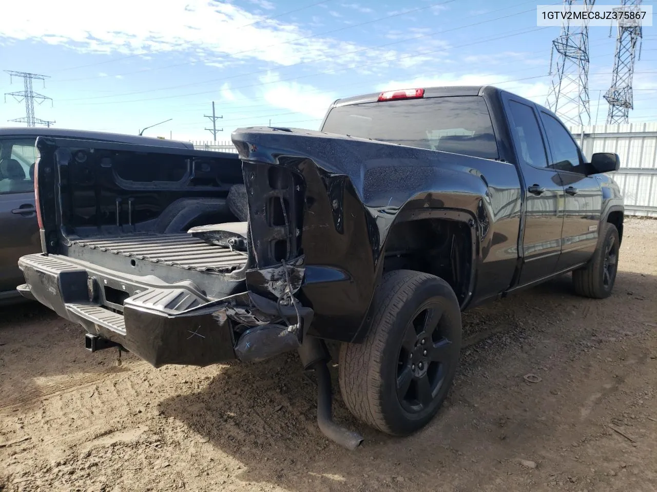 2018 GMC Sierra K1500 Sle VIN: 1GTV2MEC8JZ375867 Lot: 75684484