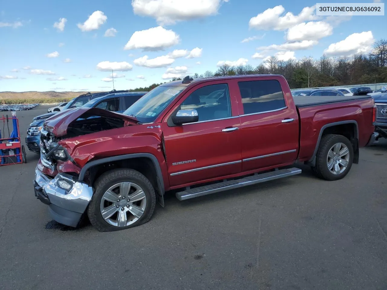 2018 GMC Sierra K1500 Slt VIN: 3GTU2NEC8JG636092 Lot: 76006464