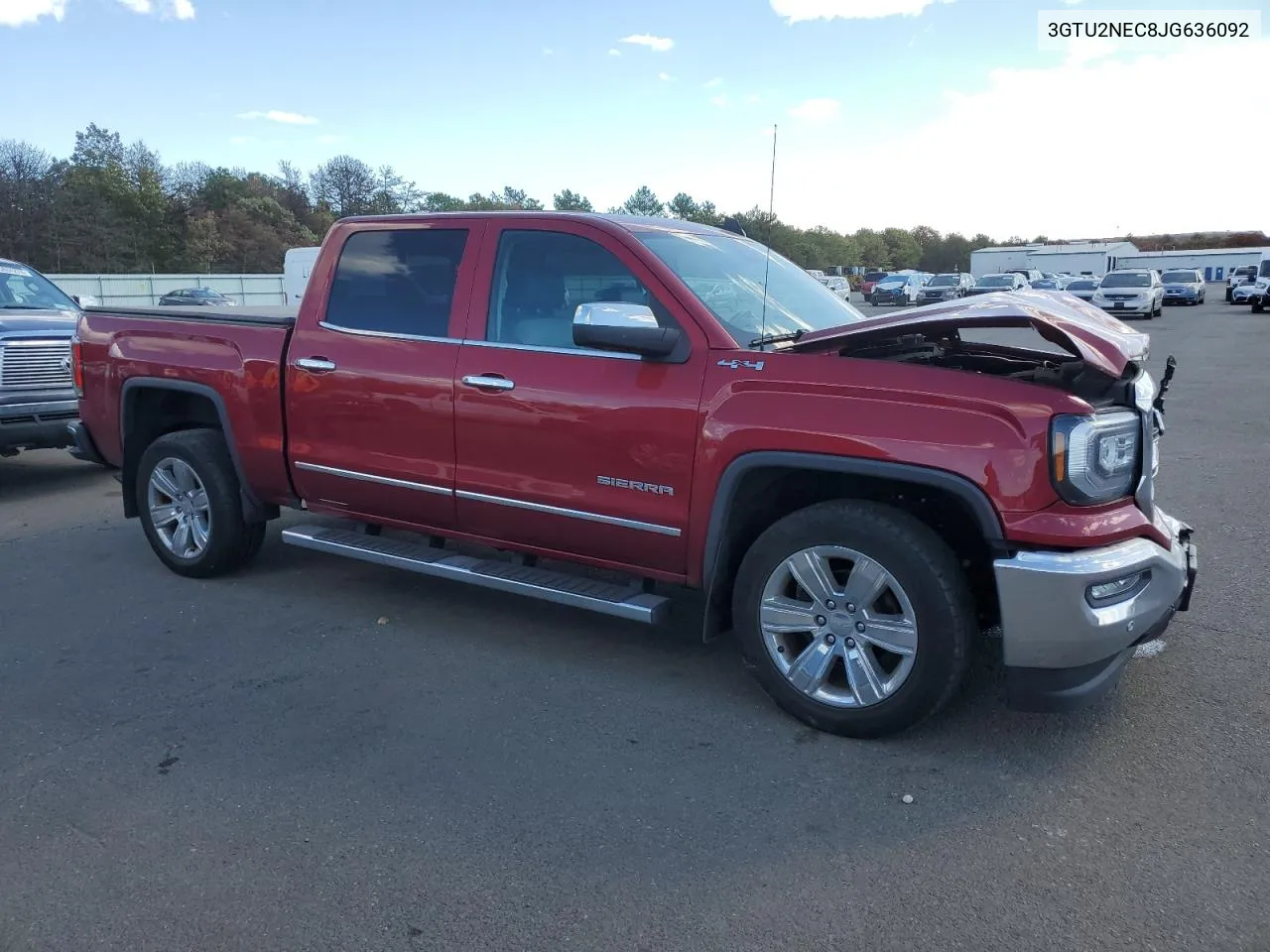 2018 GMC Sierra K1500 Slt VIN: 3GTU2NEC8JG636092 Lot: 76006464