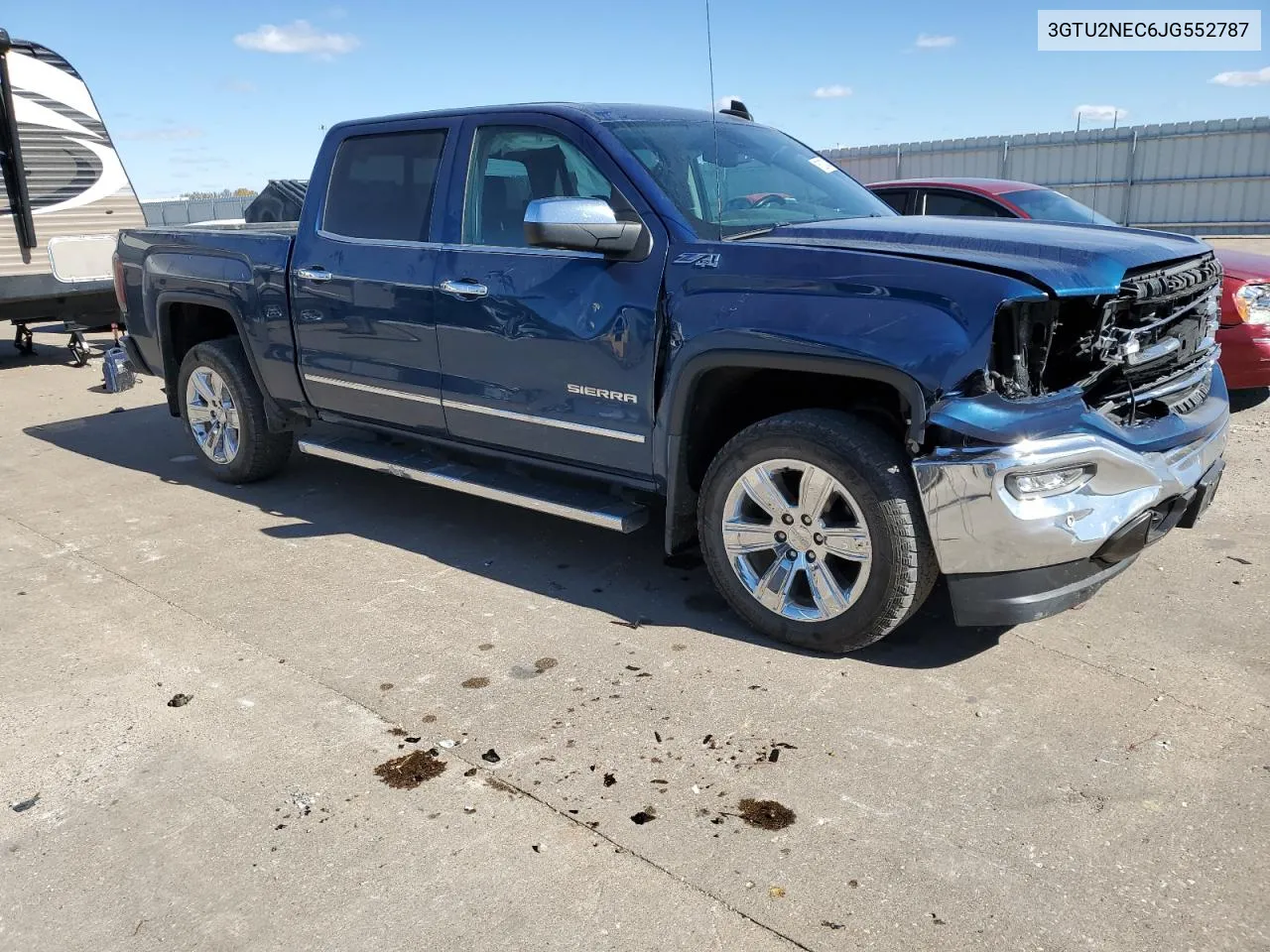 2018 GMC Sierra K1500 Slt VIN: 3GTU2NEC6JG552787 Lot: 76027474