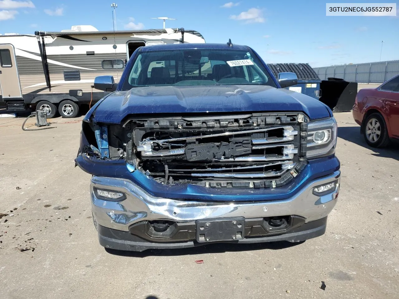 2018 GMC Sierra K1500 Slt VIN: 3GTU2NEC6JG552787 Lot: 76027474