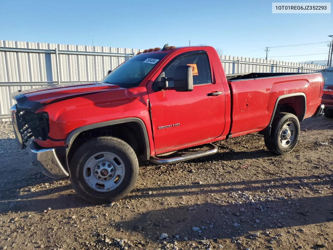 2018 GMC Sierra C2500 Heavy Duty VIN: 1GT01REG6JZ352293 Lot: 76084364