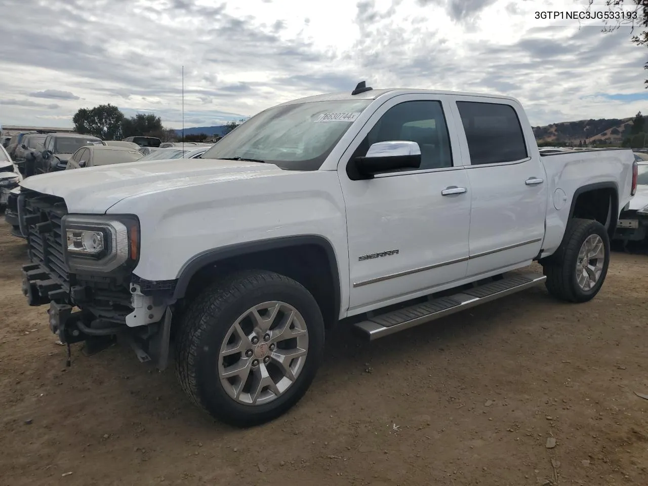 2018 GMC Sierra C1500 Slt VIN: 3GTP1NEC3JG533193 Lot: 76630744