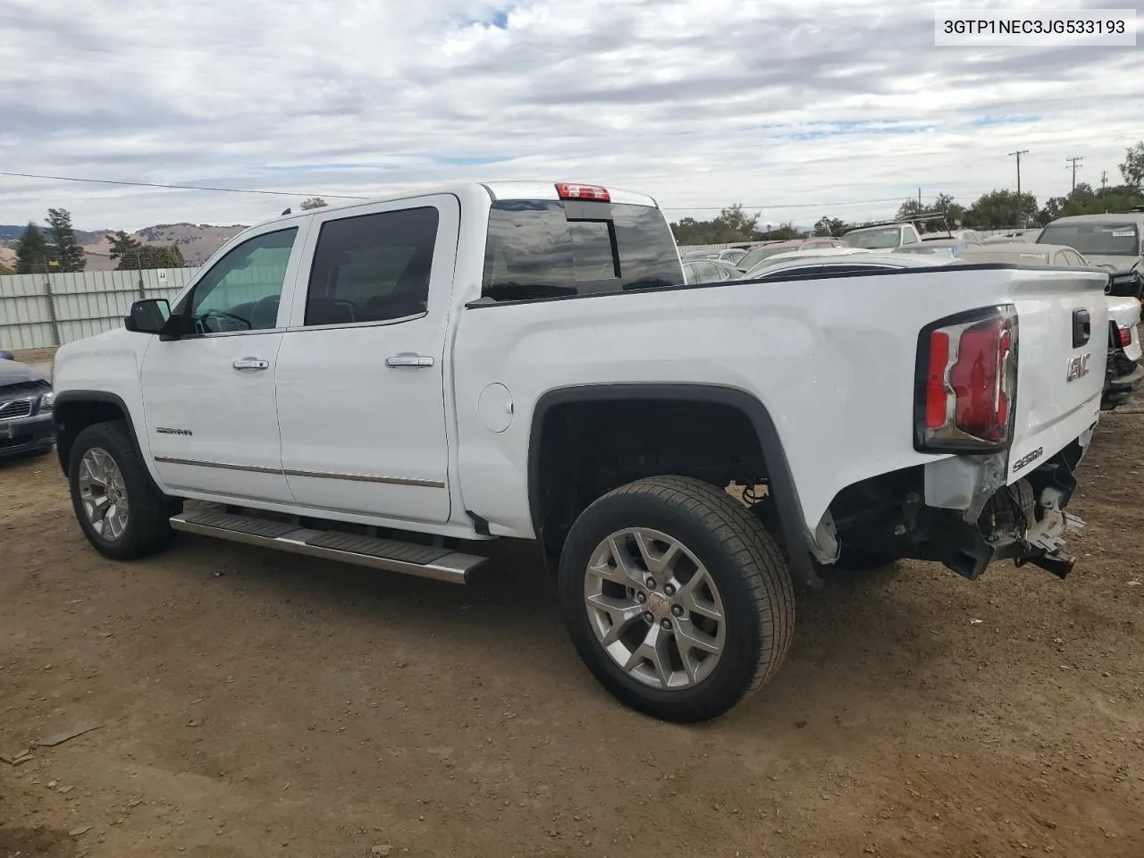 2018 GMC Sierra C1500 Slt VIN: 3GTP1NEC3JG533193 Lot: 76630744