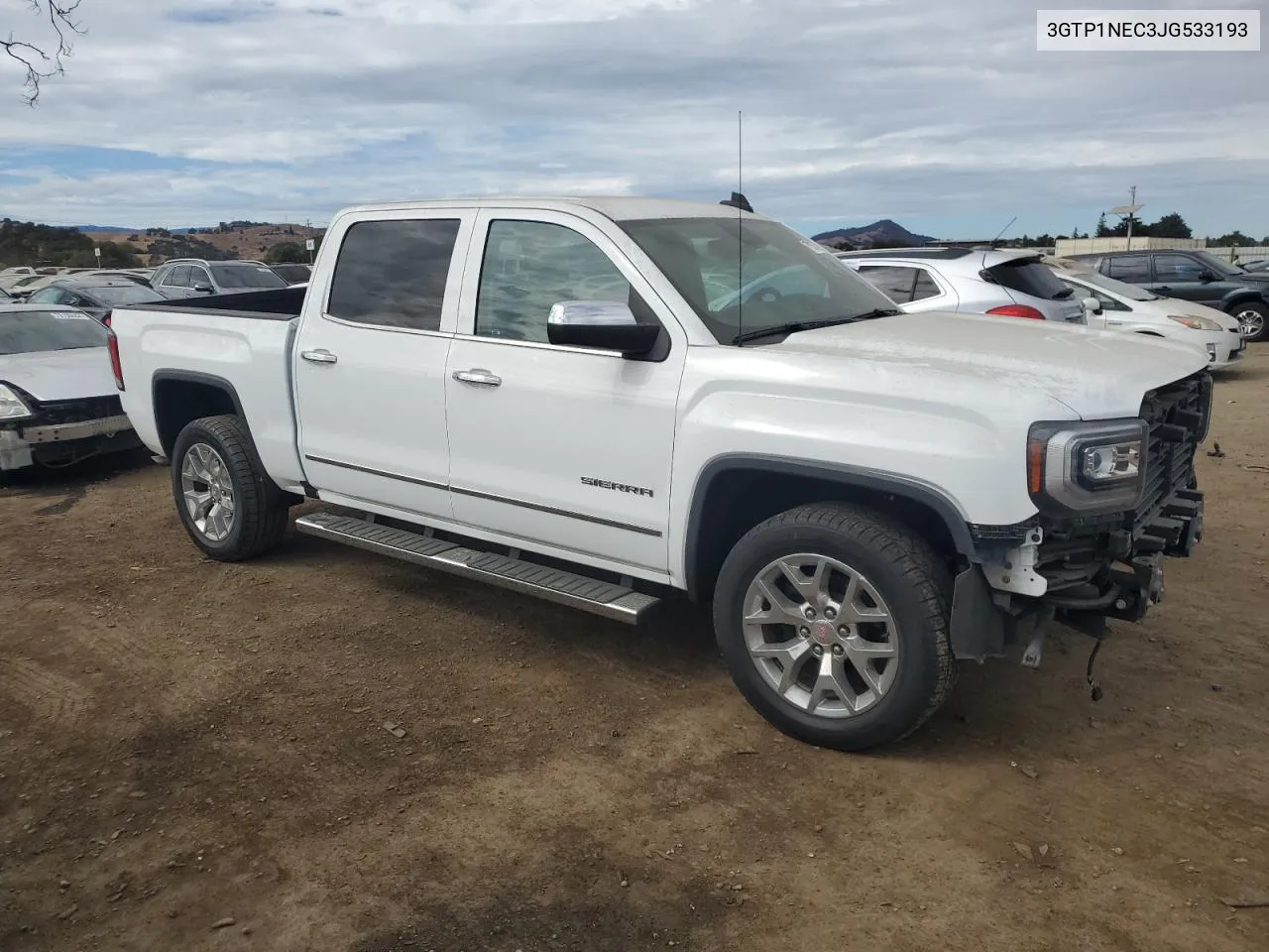 2018 GMC Sierra C1500 Slt VIN: 3GTP1NEC3JG533193 Lot: 76630744