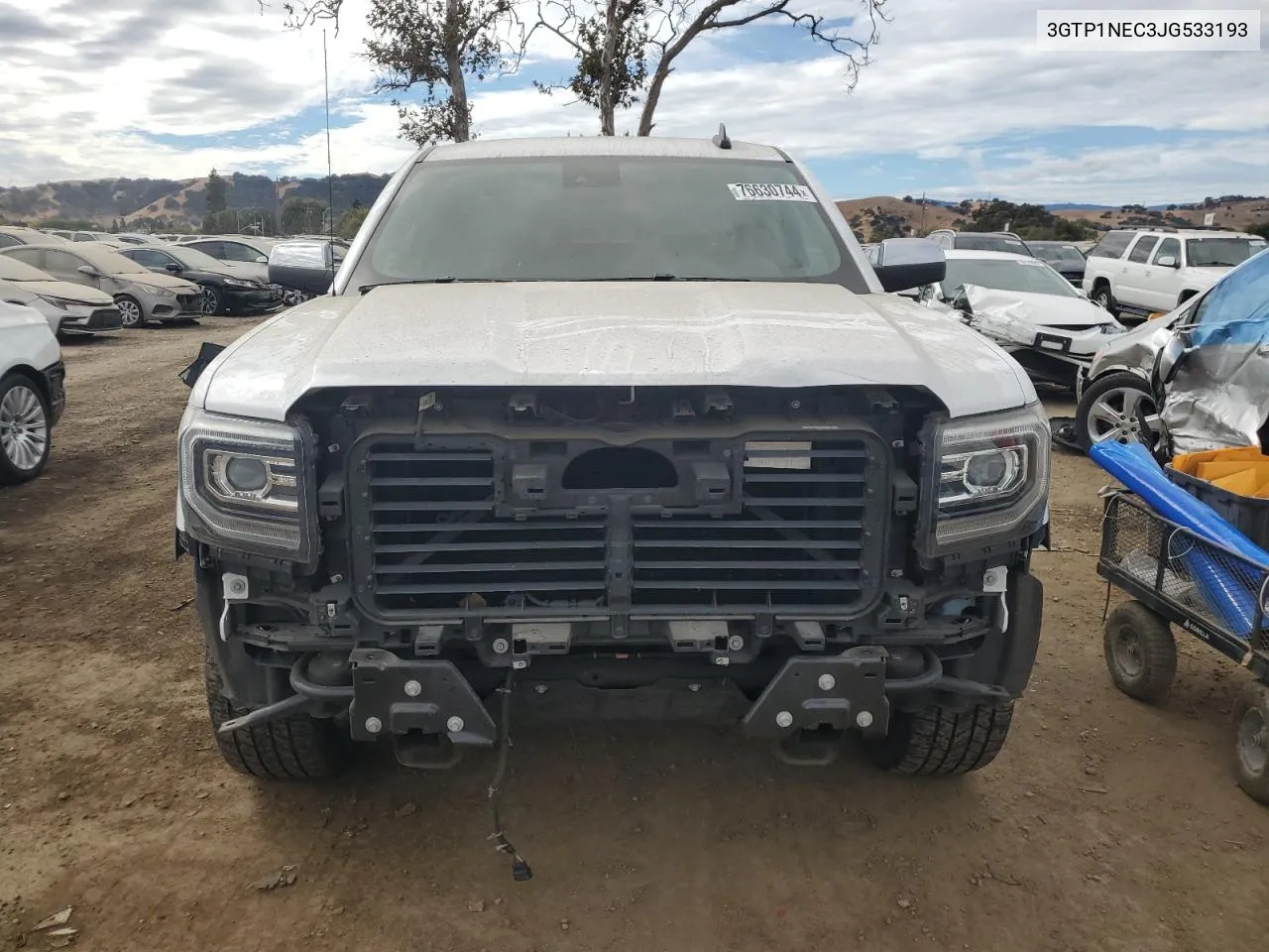 2018 GMC Sierra C1500 Slt VIN: 3GTP1NEC3JG533193 Lot: 76630744