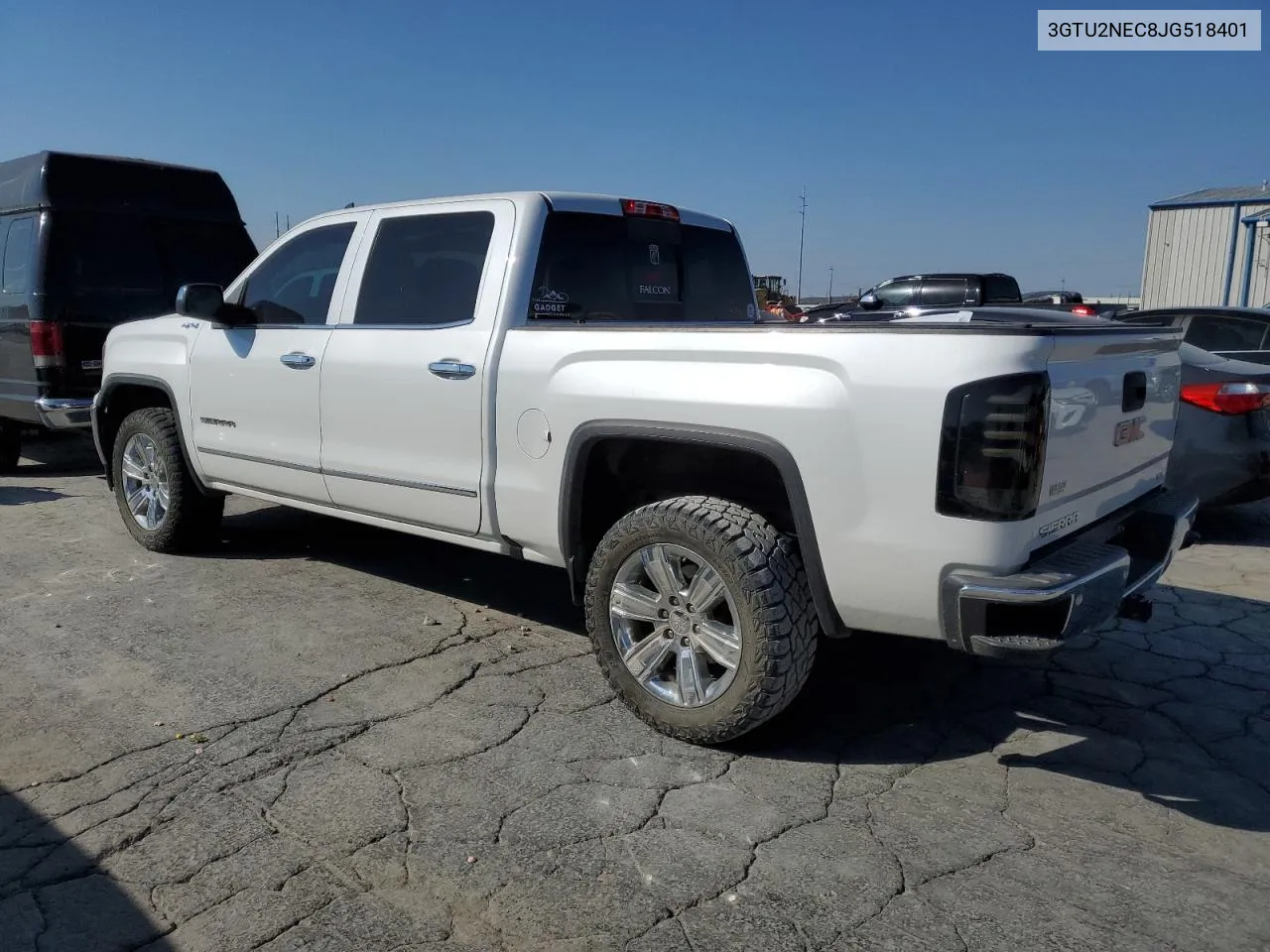 2018 GMC Sierra K1500 Slt VIN: 3GTU2NEC8JG518401 Lot: 76949264