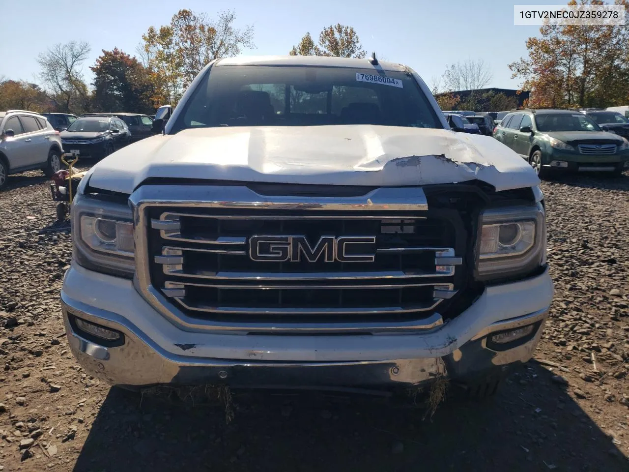 2018 GMC Sierra K1500 Slt VIN: 1GTV2NEC0JZ359278 Lot: 76986004