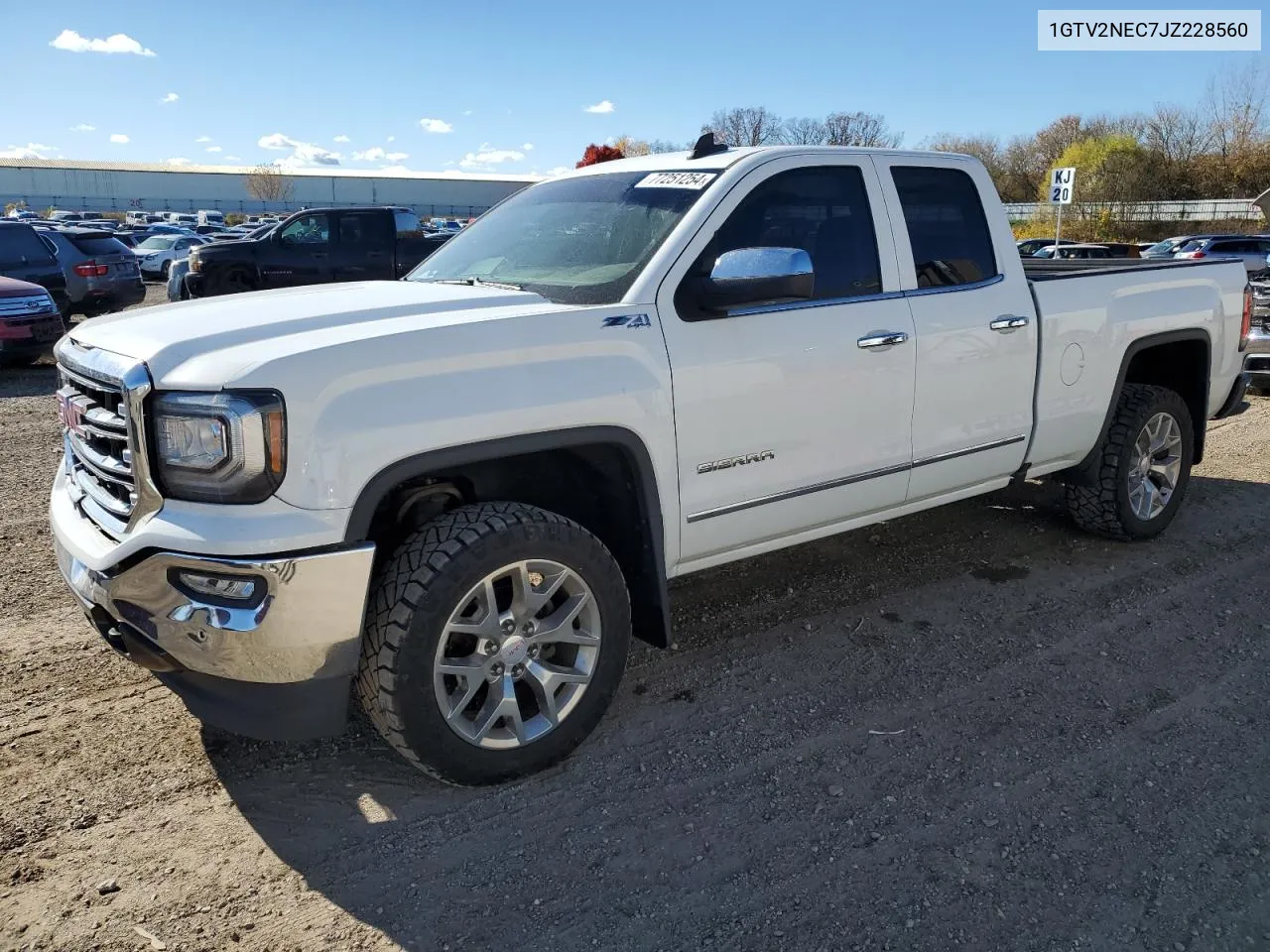 2018 GMC Sierra K1500 Slt VIN: 1GTV2NEC7JZ228560 Lot: 77251254