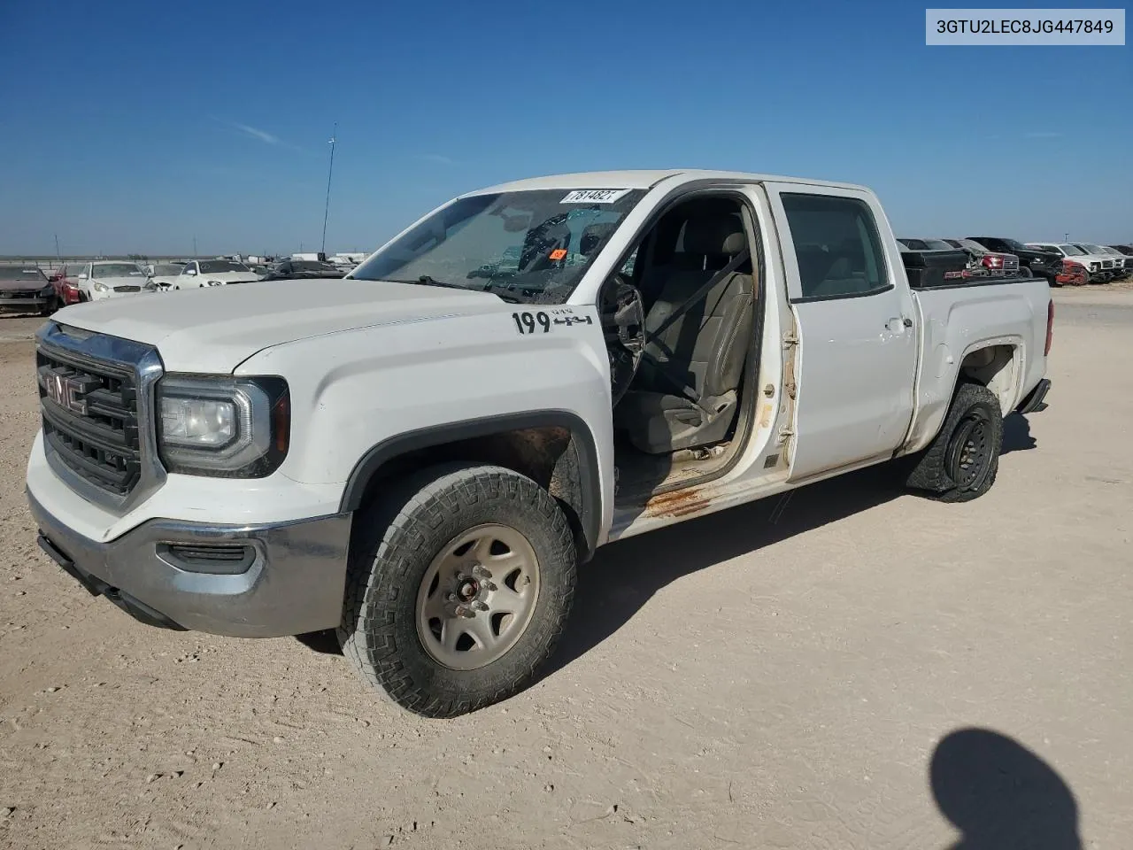 2018 GMC Sierra K1500 VIN: 3GTU2LEC8JG447849 Lot: 78148214