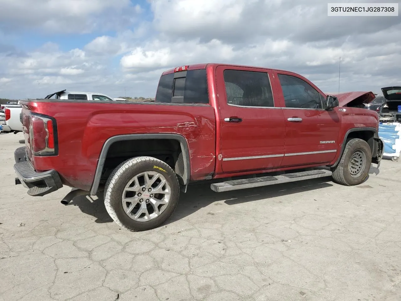 2018 GMC Sierra K1500 Slt VIN: 3GTU2NEC1JG287308 Lot: 78511414