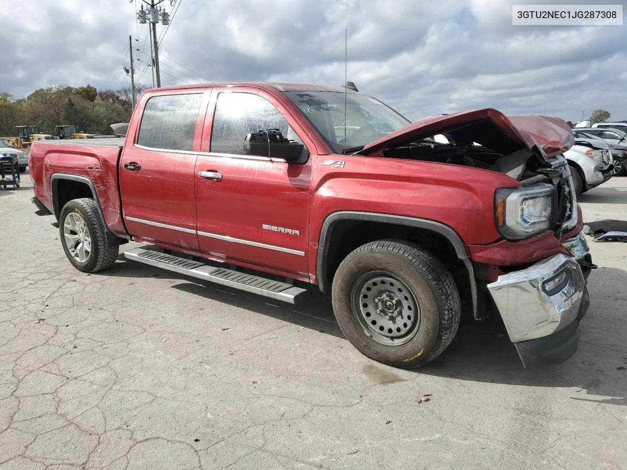 2018 GMC Sierra K1500 Slt VIN: 3GTU2NEC1JG287308 Lot: 78511414