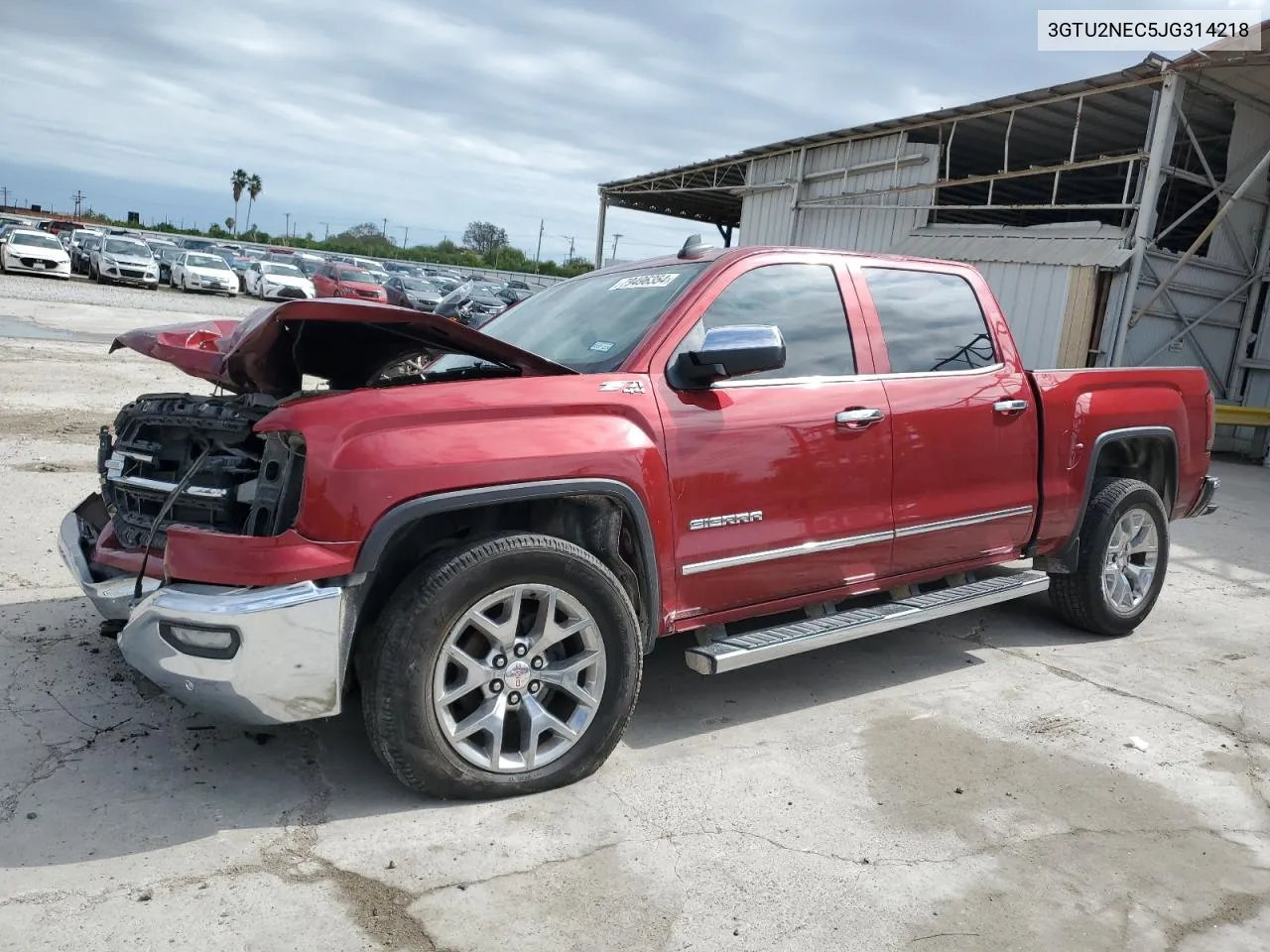 2018 GMC Sierra K1500 Slt VIN: 3GTU2NEC5JG314218 Lot: 79496354