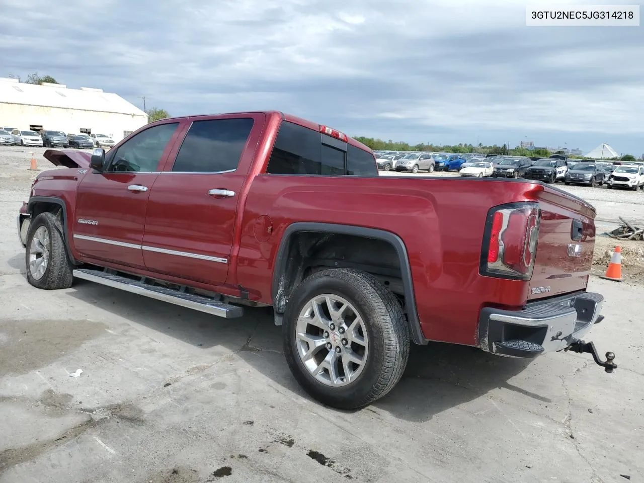 2018 GMC Sierra K1500 Slt VIN: 3GTU2NEC5JG314218 Lot: 79496354