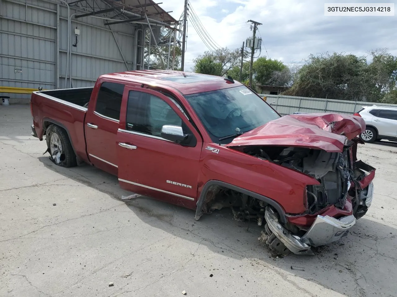 2018 GMC Sierra K1500 Slt VIN: 3GTU2NEC5JG314218 Lot: 79496354