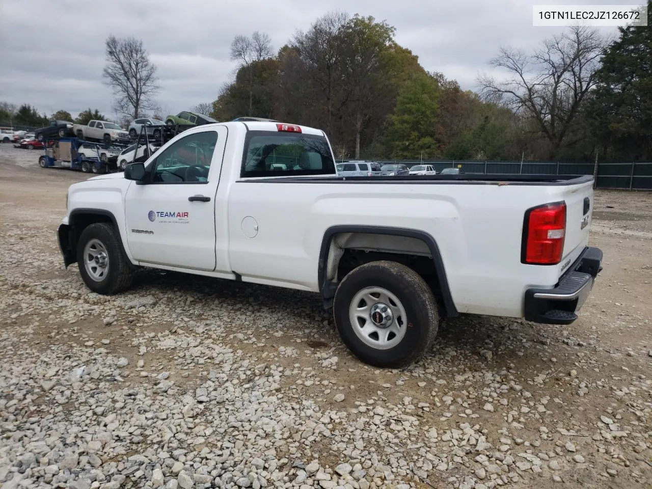 2018 GMC Sierra C1500 VIN: 1GTN1LEC2JZ126672 Lot: 80700884