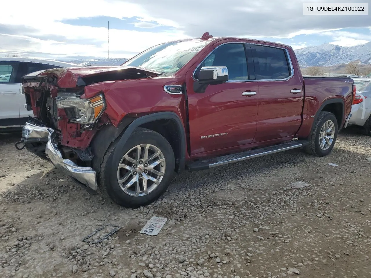 2019 GMC Sierra K1500 Slt VIN: 1GTU9DEL4KZ100022 Lot: 42567534