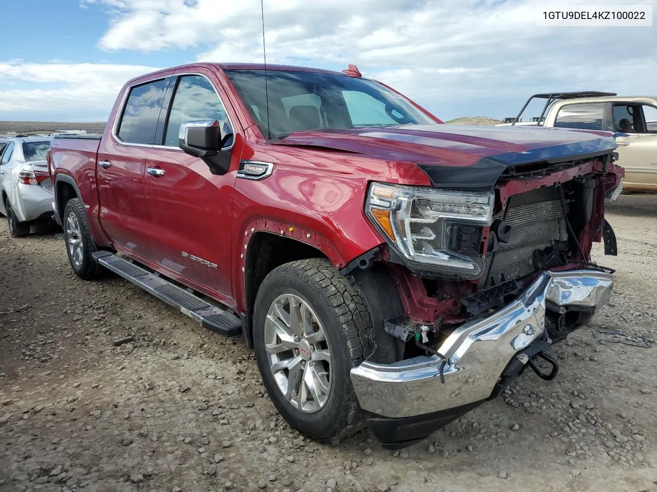 2019 GMC Sierra K1500 Slt VIN: 1GTU9DEL4KZ100022 Lot: 42567534