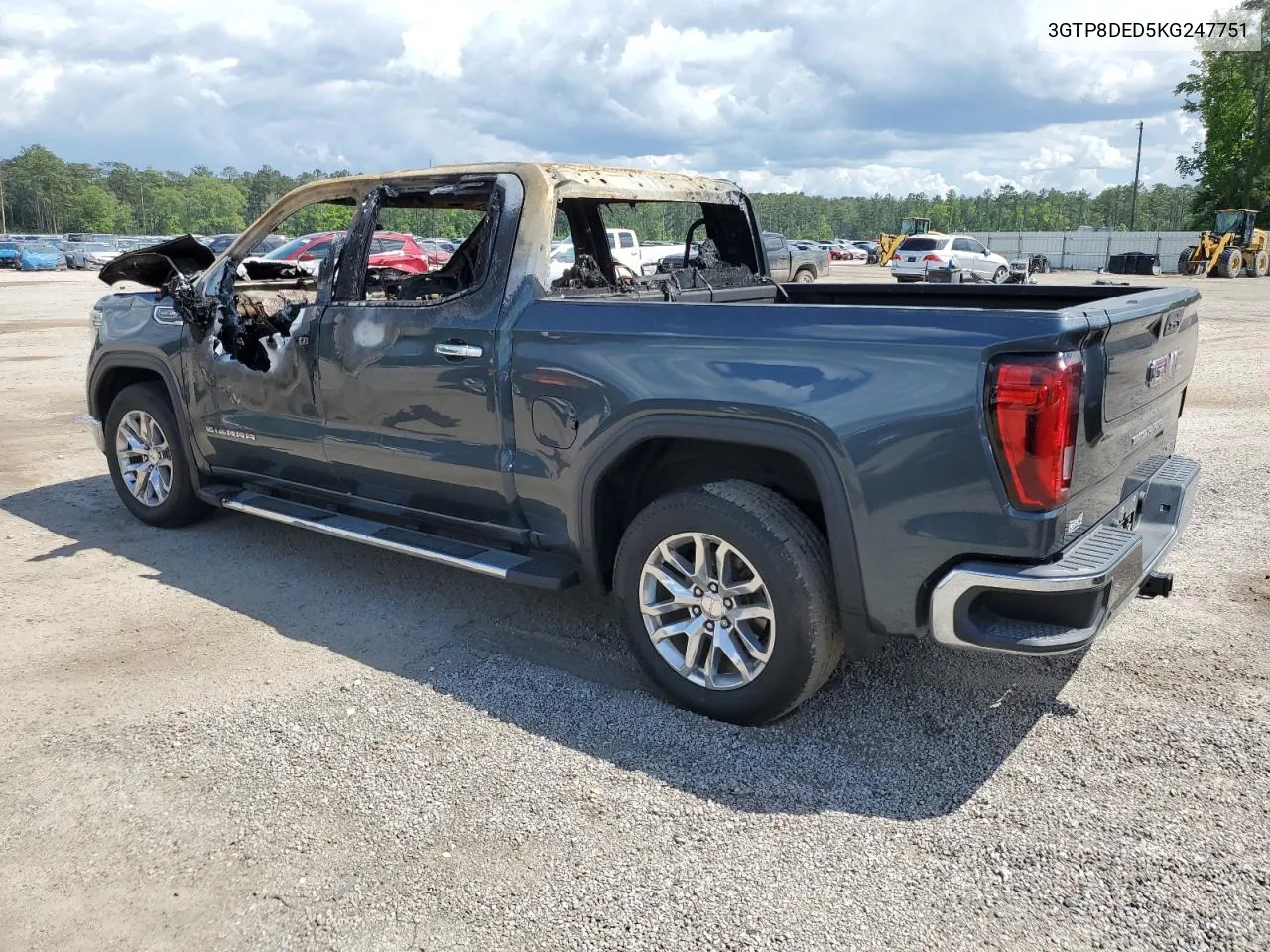 2019 GMC Sierra C1500 Slt VIN: 3GTP8DED5KG247751 Lot: 53244284