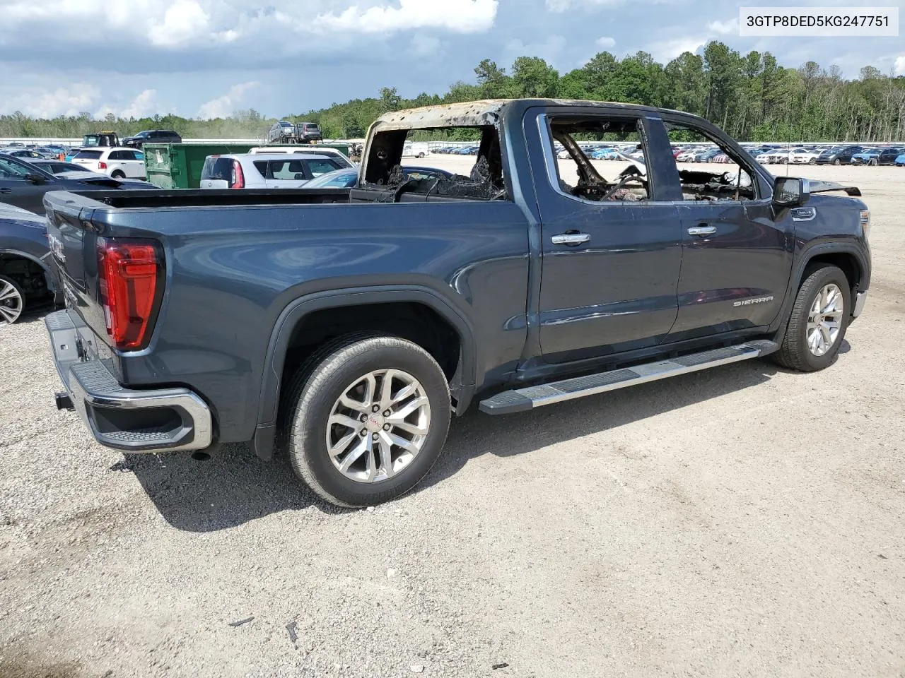 2019 GMC Sierra C1500 Slt VIN: 3GTP8DED5KG247751 Lot: 53244284