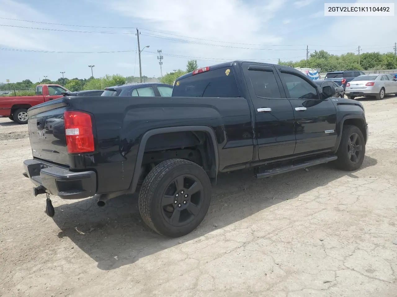 2019 GMC Sierra Limited K1500 VIN: 2GTV2LEC1K1104492 Lot: 56817234