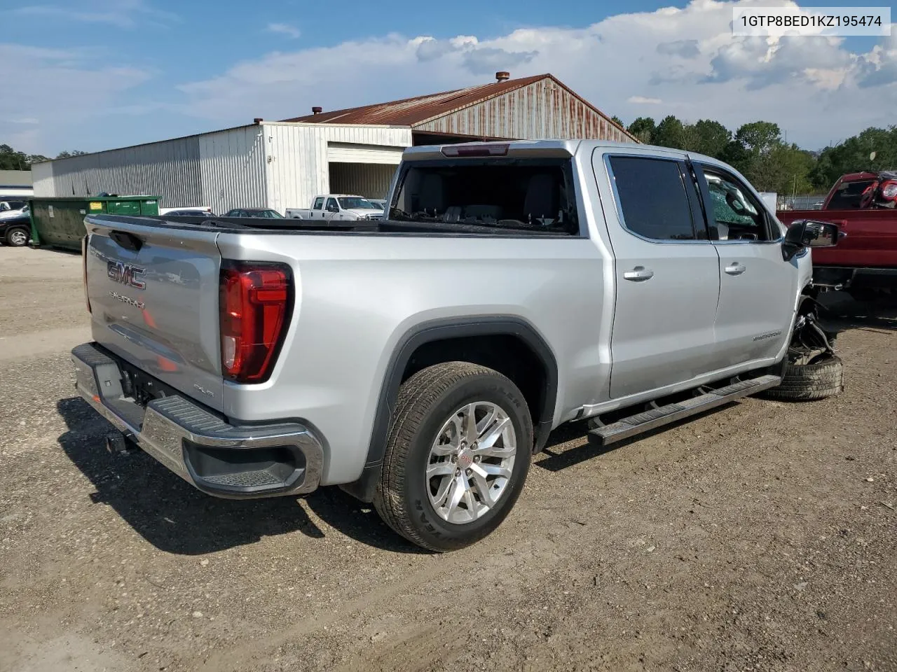 2019 GMC Sierra C1500 Sle VIN: 1GTP8BED1KZ195474 Lot: 57547784