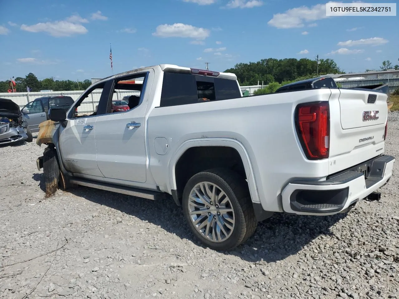 1GTU9FEL5KZ342751 2019 GMC Sierra K1500 Denali